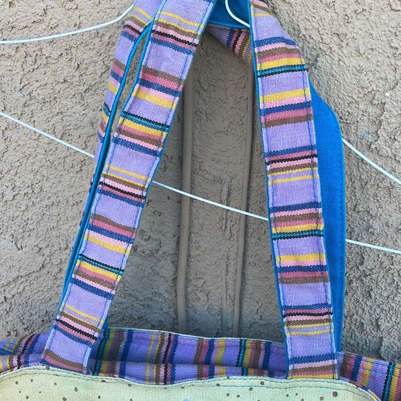 Lauren Burch Large Tote Beach Bag Colorful  Horses - Picture 4 of 6